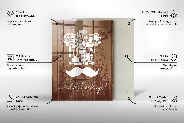 Tocător sticlă I like cooking