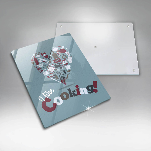 Tocător sticlă I like cooking