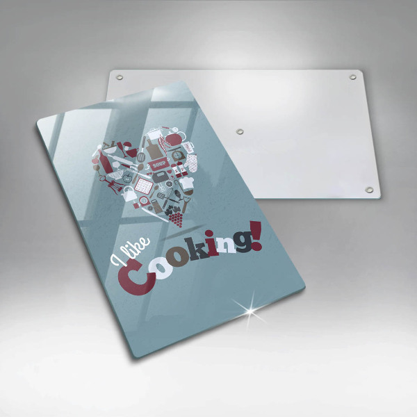 Tocător sticlă I like cooking