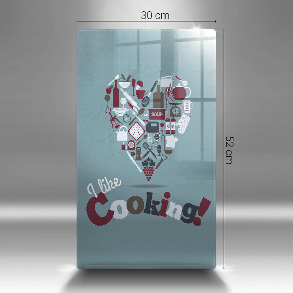 Tocător sticlă I like cooking