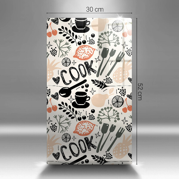 Tocător sticlă Motiv de bucătărie din desene animate