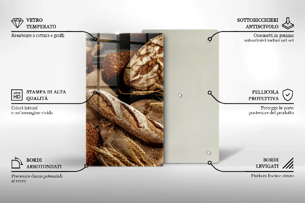 Tocător sticlă Paine de paine