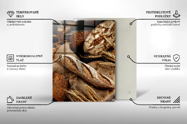 Tocător sticlă Paine de paine