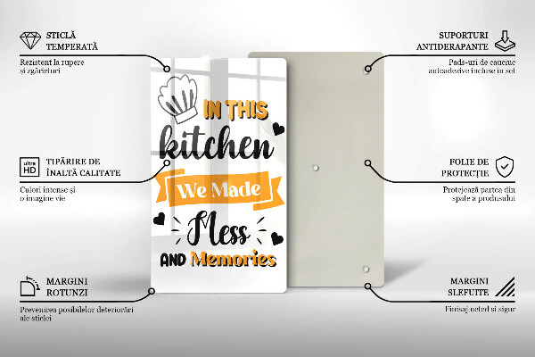 Tocător sticlă In this kitchen we made mess and memories