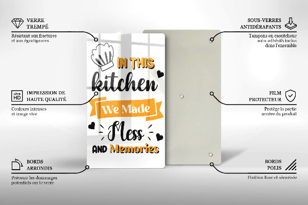 Tocător sticlă In this kitchen we made mess and memories