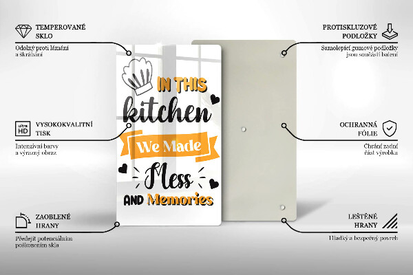 Tocător sticlă In this kitchen we made mess and memories