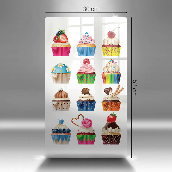 Tocător sticlă Ilustrație de cupcake