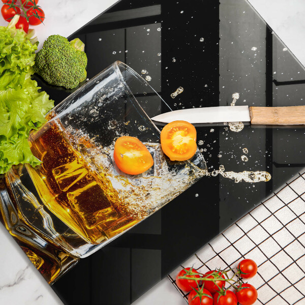 Tocător sticlă Un pahar de whisky