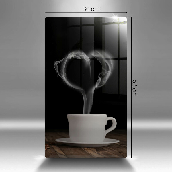 Tocător sticlă Inimă de ceașcă de cafea