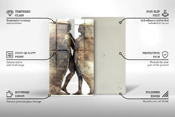 Tocător sticlă Corpurile oamenilor îndrăgostiți