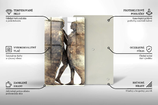 Tocător sticlă Corpurile oamenilor îndrăgostiți