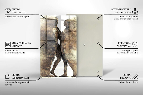 Tocător sticlă Corpurile oamenilor îndrăgostiți