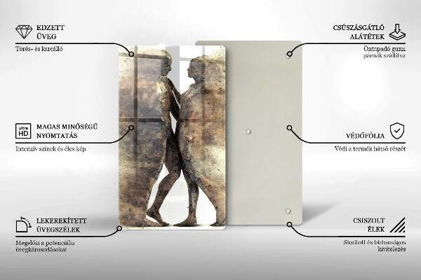 Tocător sticlă Corpurile oamenilor îndrăgostiți