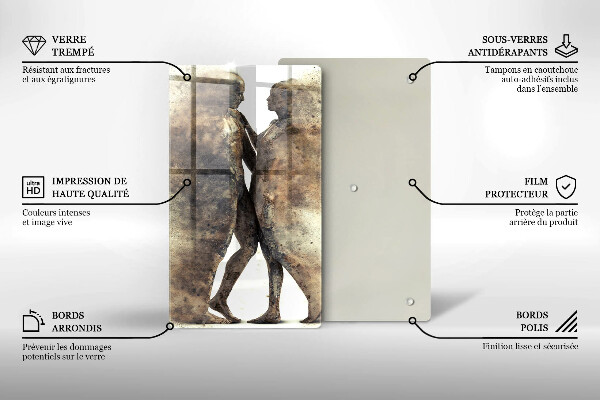 Tocător sticlă Corpurile oamenilor îndrăgostiți