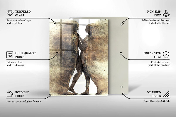 Tocător sticlă Corpurile oamenilor îndrăgostiți