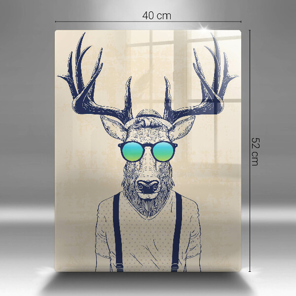 Tocător sticlă Ilustrație de bărbat căprior