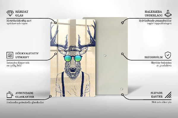 Tocător sticlă Ilustrație de bărbat căprior