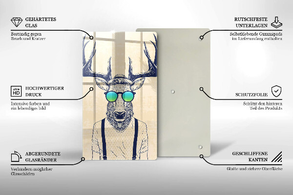 Tocător sticlă Ilustrație de bărbat căprior
