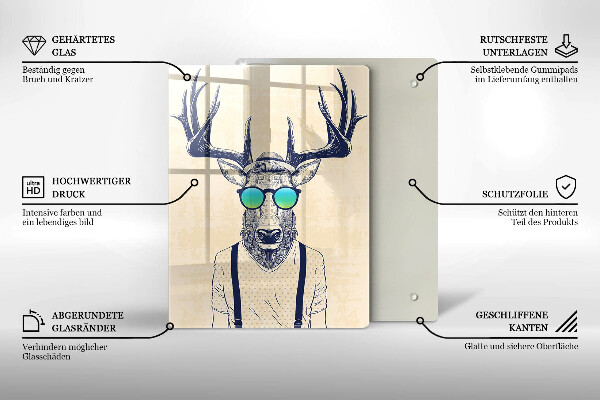 Tocător sticlă Ilustrație de bărbat căprior