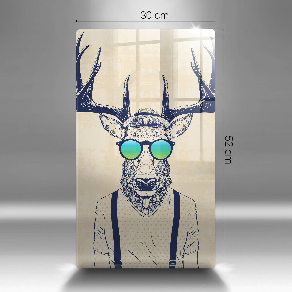 Tocător sticlă Ilustrație de bărbat căprior