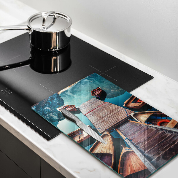 Tocător sticlă Barci pe lac