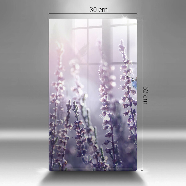 Tocător sticlă Flori sălbatice și fluture