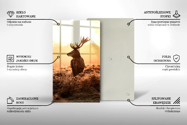 Tocător sticlă Căprioare pe câmp