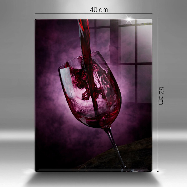 Tocător sticlă Un pahar de vin