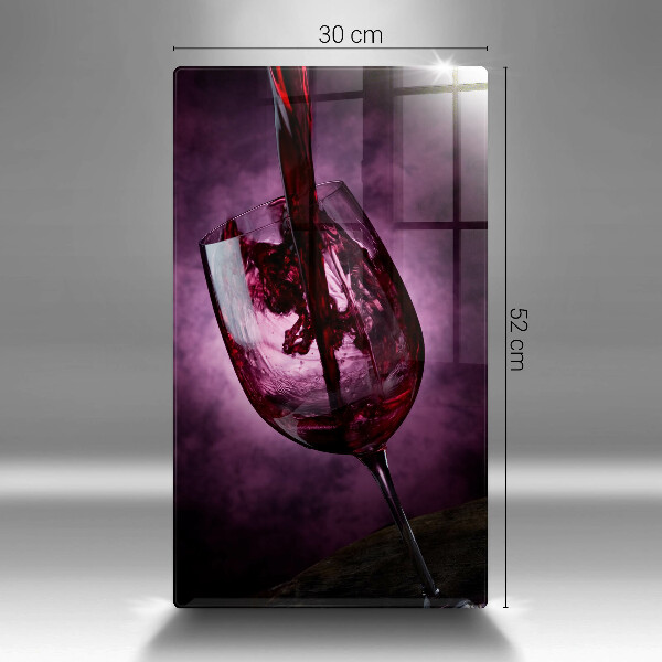 Tocător sticlă Un pahar de vin