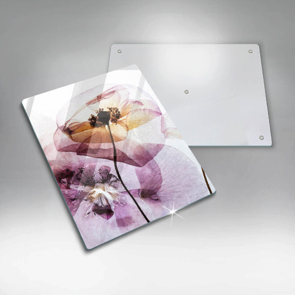 Tocător sticlă Flori delicate