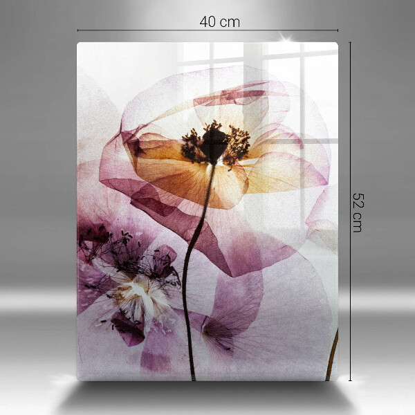 Tocător sticlă Flori delicate