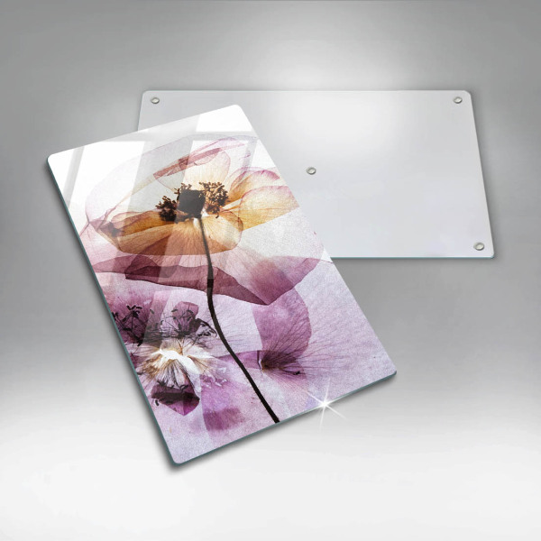 Tocător sticlă Flori delicate