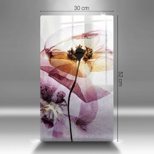 Tocător sticlă Flori delicate