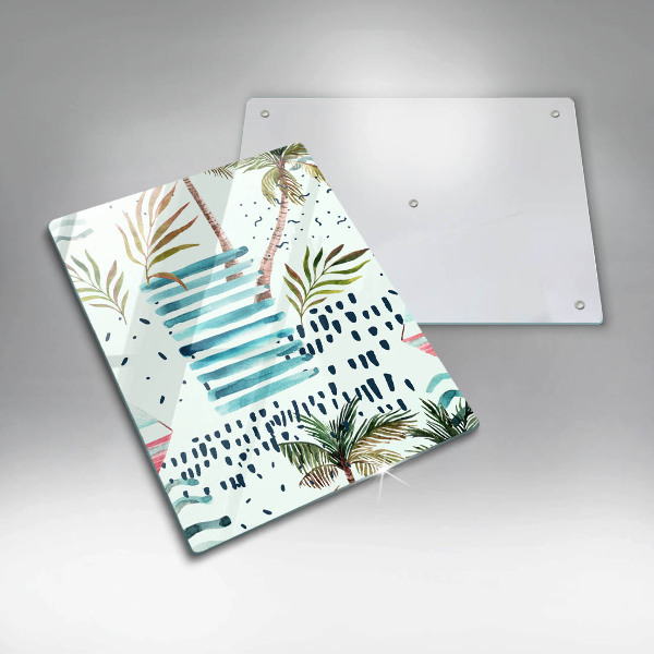 Tocător sticlă Ilustrații de vacanță