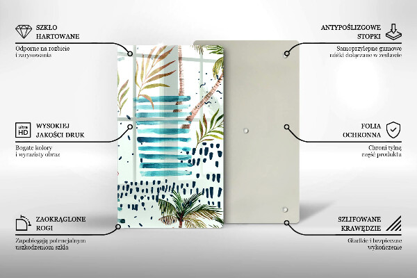 Tocător sticlă Ilustrații de vacanță