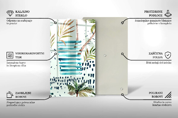 Tocător sticlă Ilustrații de vacanță