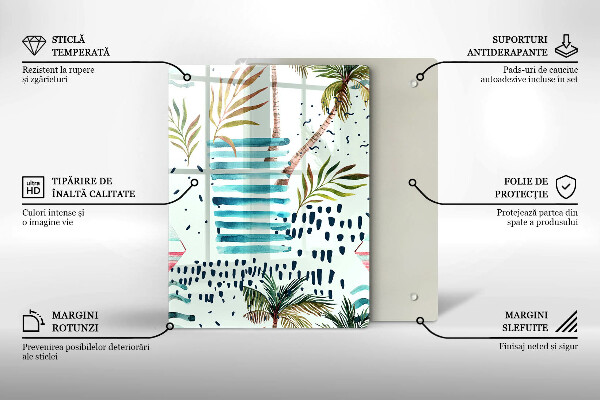 Tocător sticlă Ilustrații de vacanță