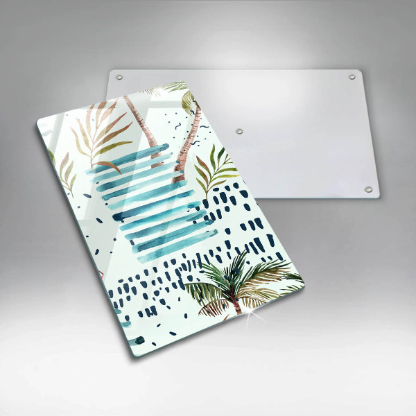 Tocător sticlă Ilustrații de vacanță