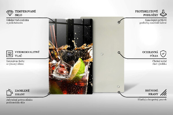 Tocător sticlă Bea cu gheata