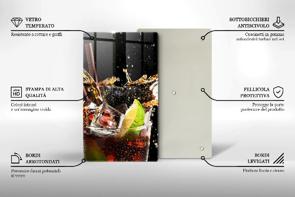 Tocător sticlă Bea cu gheata