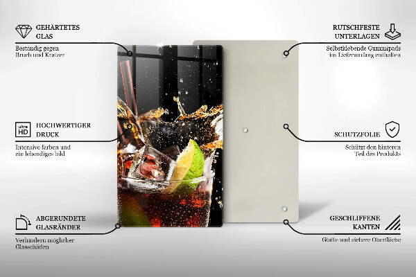 Tocător sticlă Bea cu gheata