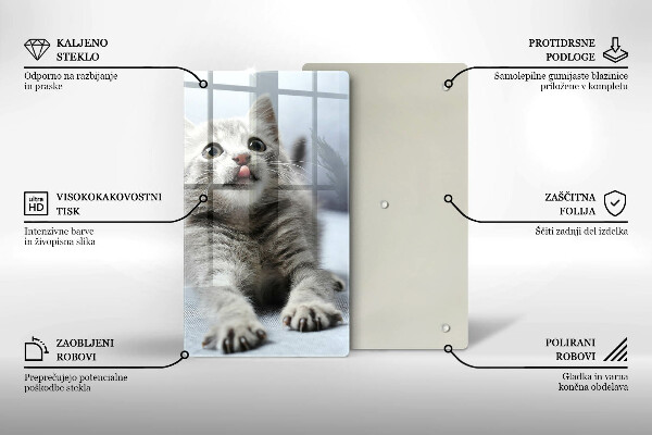 Tocător sticlă Pisicuță drăguță