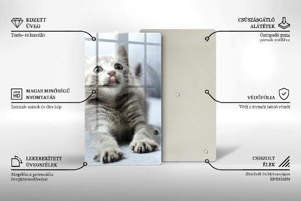 Tocător sticlă Pisicuță drăguță