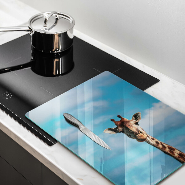 Tocător sticlă Girafă și cer