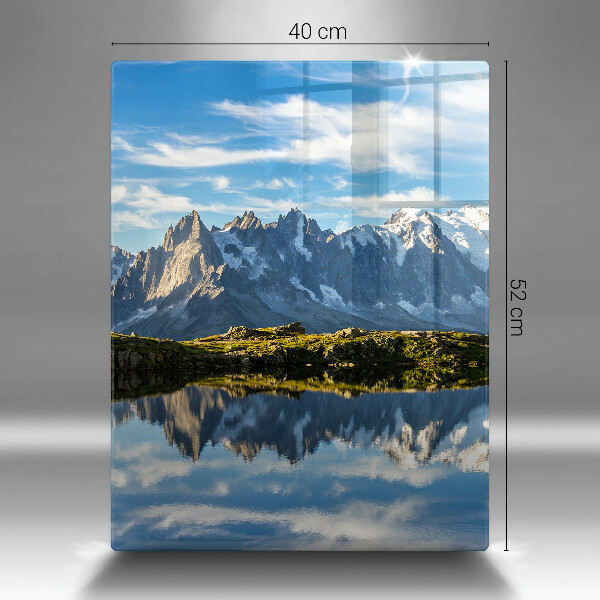 Tocător sticlă Peisaj montan