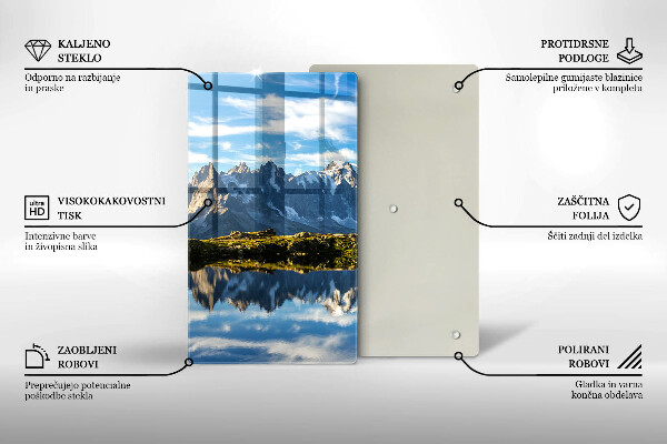 Tocător sticlă Peisaj montan