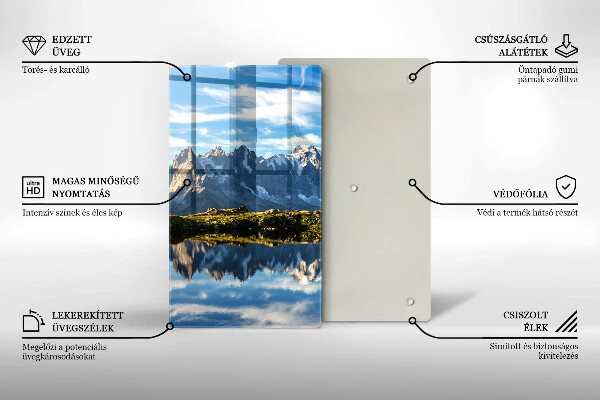 Tocător sticlă Peisaj montan