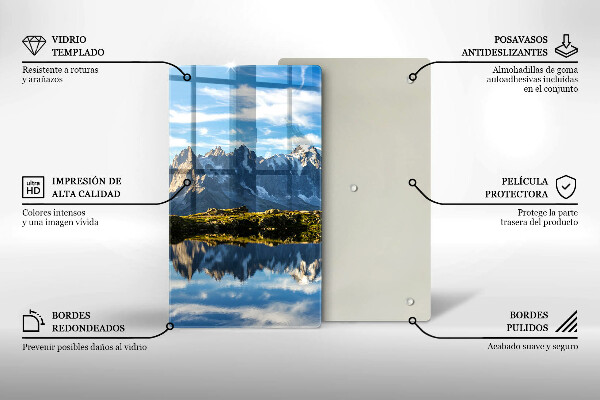 Tocător sticlă Peisaj montan