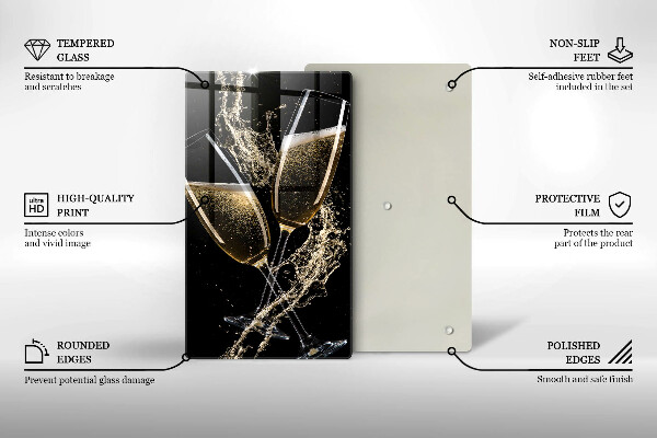 Tocător sticlă Pahare de șampanie