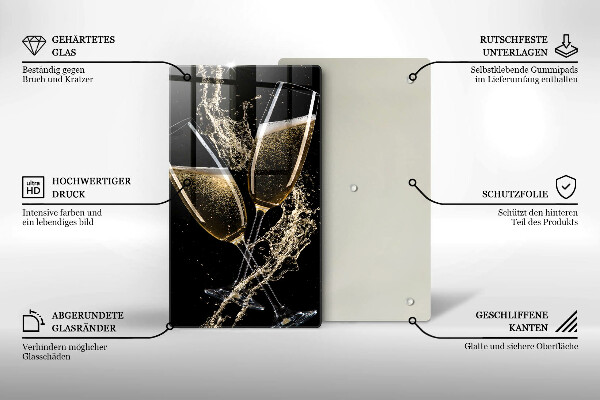 Tocător sticlă Pahare de șampanie